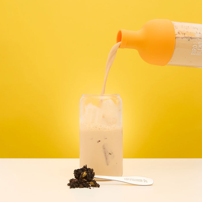 sticky chai poured