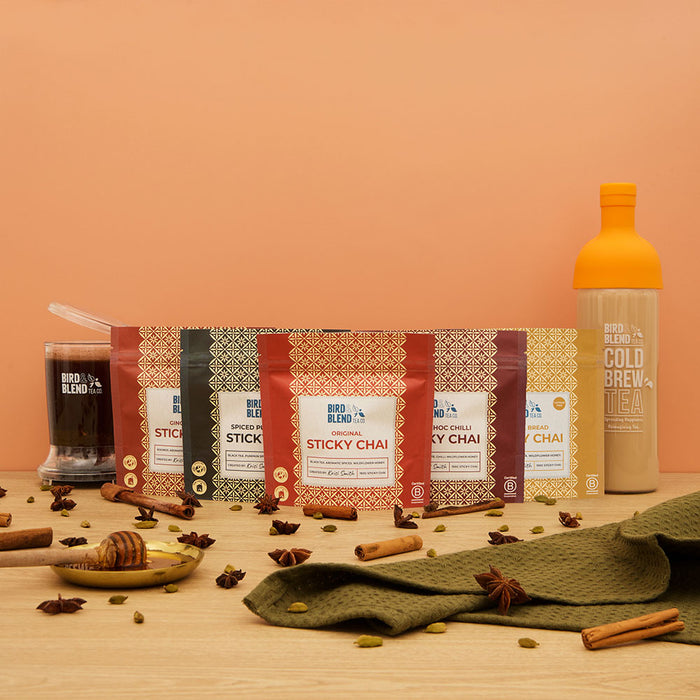 sticky chai seasonal range together
