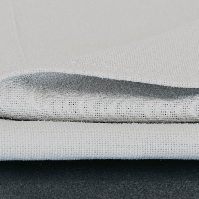 Gioele Cotton table runner 17.71 x 110.23 in, Light grey