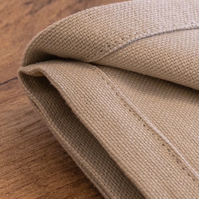Gioele Cotton table runner 17.71 x 70.86 in, Beige