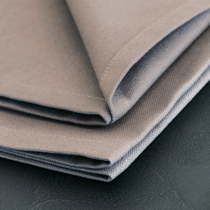 Gioele Cotton table runner 17.71 x 78.74 in, Dark grey