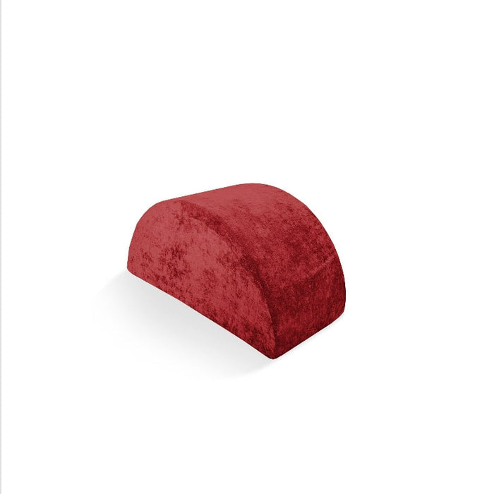 Go Coconut Mega Rocker modular foam rocker in Terracotta Twirl, landscape view of the half-circle arch for sensory and gross motor play