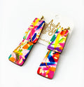 Grace Dangle Spring Summer Geometric Statement Earring - Abstract