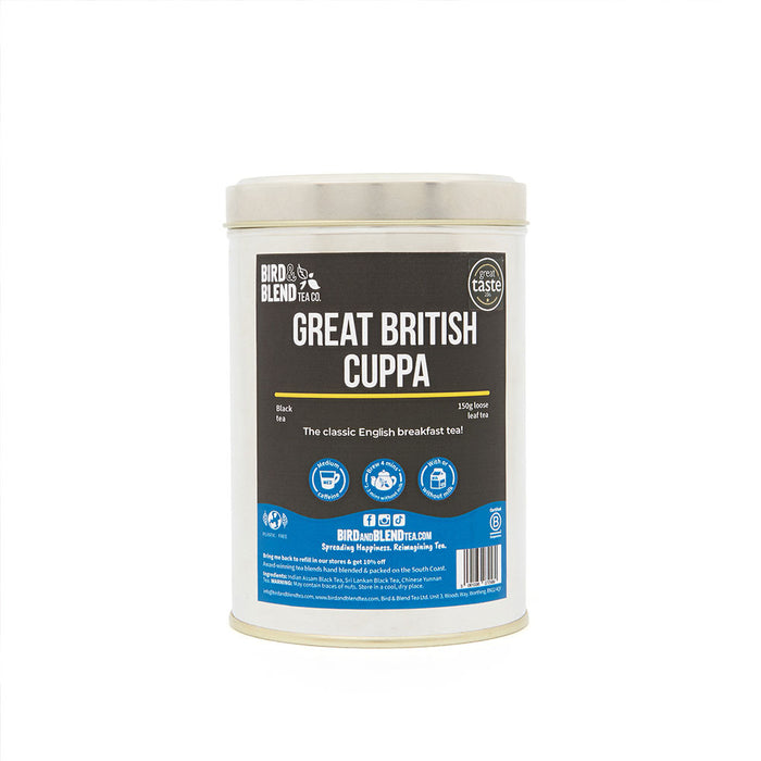 great british cuppa 150g silver tin