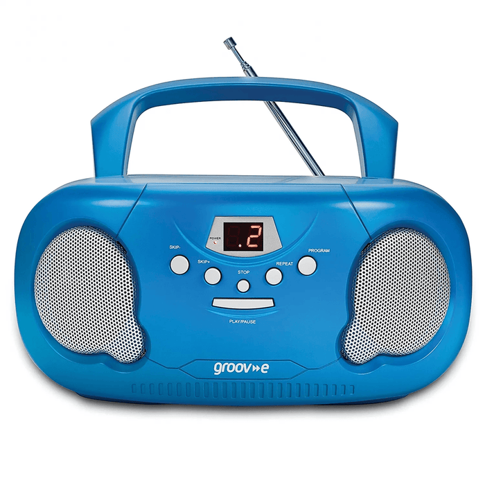Groov-e Portable CD Player With Radio - Blue | GVPS733BE