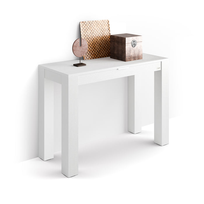 Hallway Console Table Rachele 45x18 in, Ashwood White