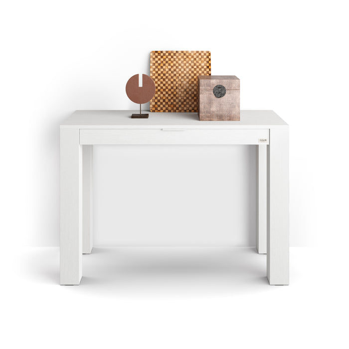 Hallway Console Table Rachele 45x18 in, Ashwood White