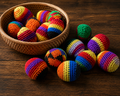 Hand Knit Hacky Sack
