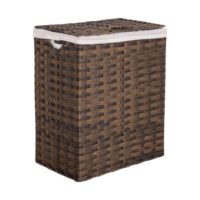 Handwoven Lidded Laundry Hamper