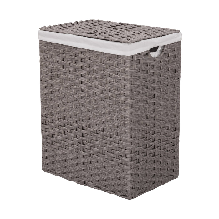 Handwoven Lidded Laundry Hamper