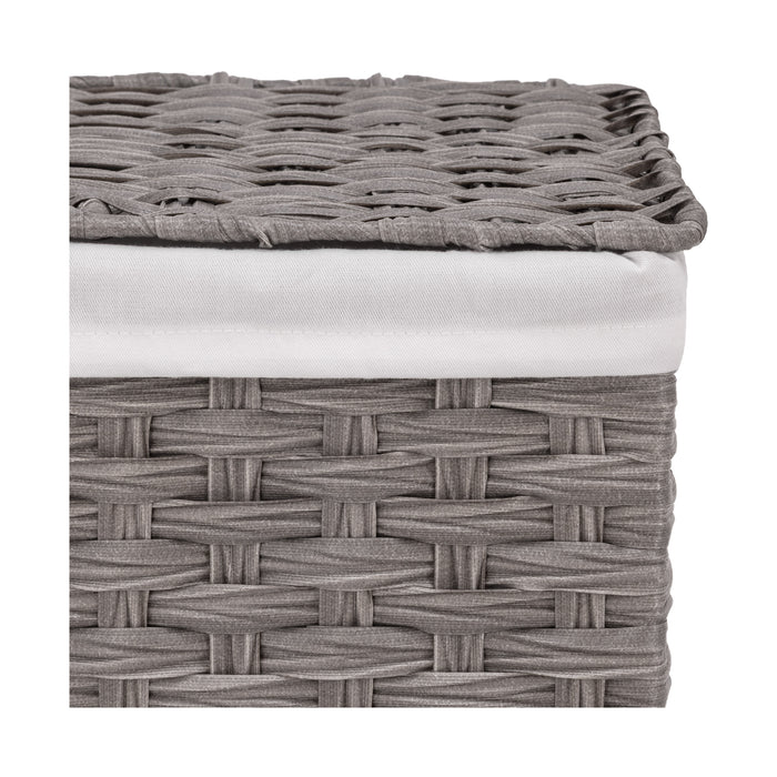 Handwoven Lidded Laundry Hamper