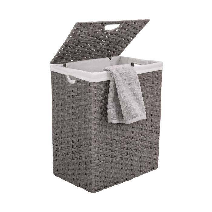 Handwoven Lidded Laundry Hamper