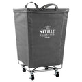Heavy-Duty Rolling Laundry Hamper, Gray
