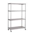 Platinum 4 tier shelf in front of white background