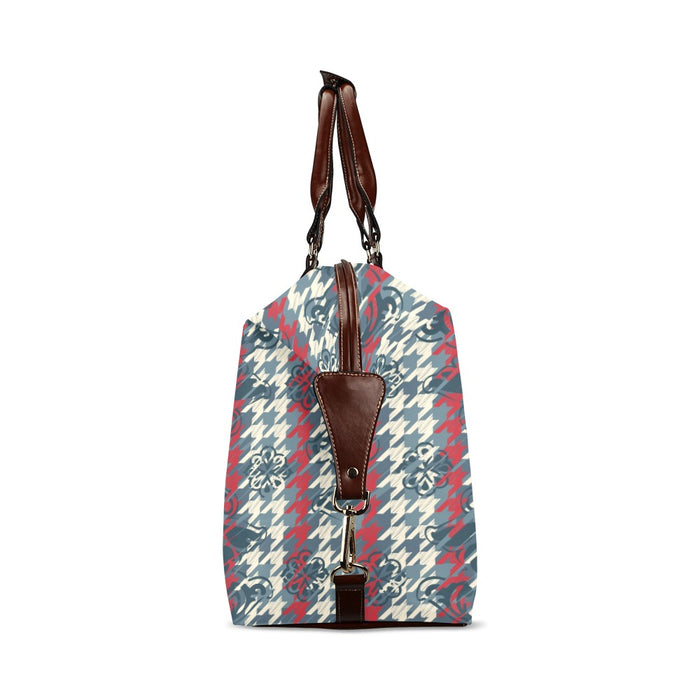 Houndstooth Design Flight Bag
