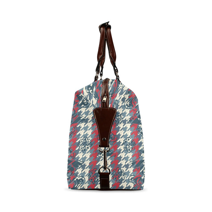 Houndstooth Design Flight Bag