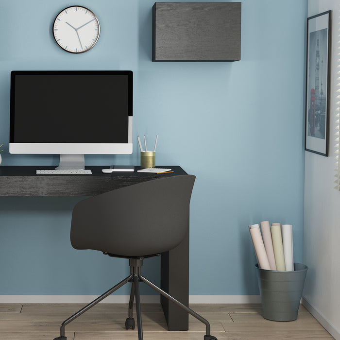 Iacopo cube wall unit with door, Concrete Effect, Grey