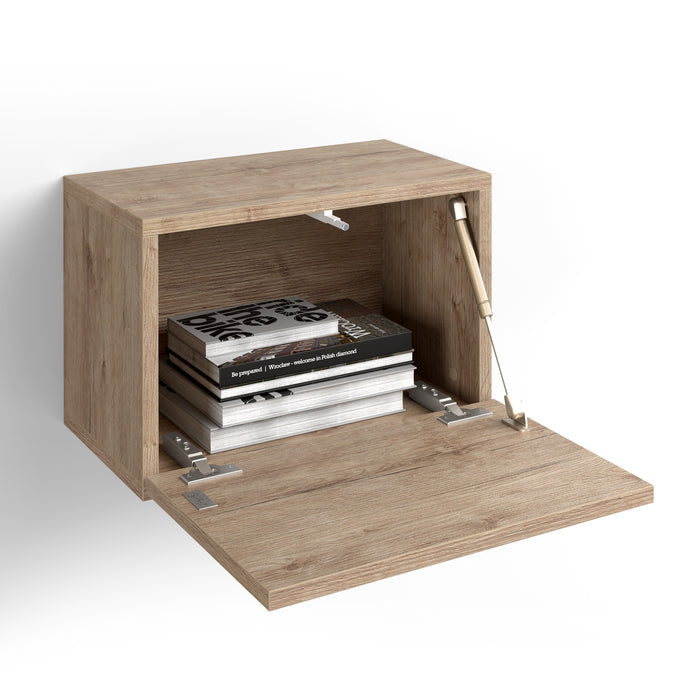 Iacopo cube wall unit with door, Oak