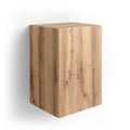 Iacopo cube wall unit with door, Rustic Oak