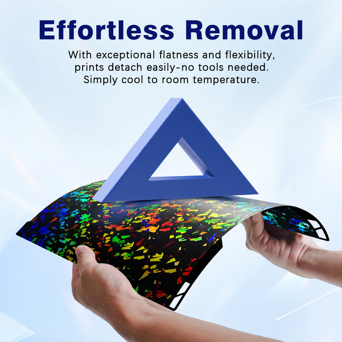 IdeaFormer-3D Rainbow Confetti PEF+Galaxy PEY Spring Steel Build Plate 335x346mm for Bambu Lab H2C