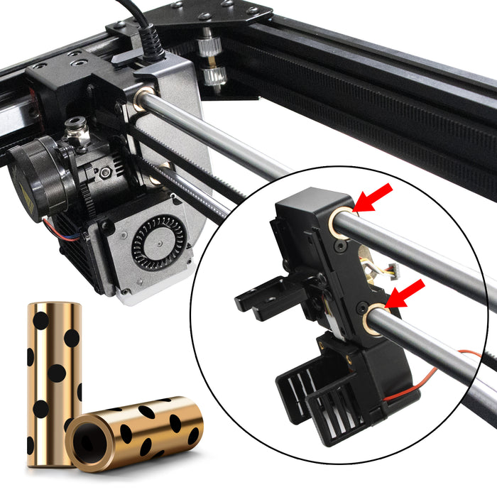 IdeaFormer IR3 V2 2Pcs Graphite Copper Bush + 2Pcs Smooth Rod + 1Pcs Shock-absorbing Cotton