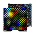 IdeaFormer Rainbow Hex Glow+Water Cube PEG Spring Steel Build Plate, 335×346mm For Bambu Lab H2C