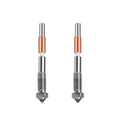 IdeaFormer Replacement 2PCS Integrated Nozzle for QIDI Plus4, M6 Bimetallic + Ceramics Nozzle for QIDI Plus4
