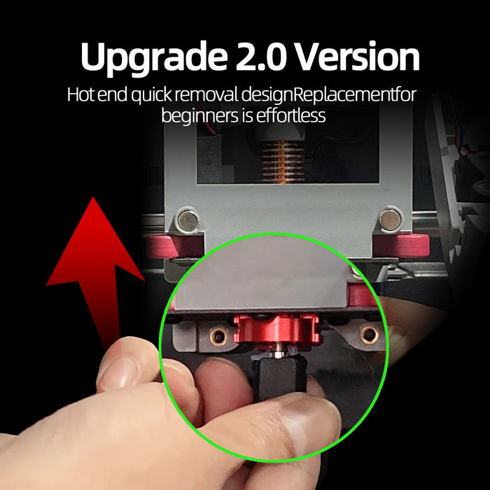 IdeaFormer Upgrade Quick-Release Hotend Extruder Kit, with Detachable Nozzle, for Flashforge AD5M/AD5M Pro