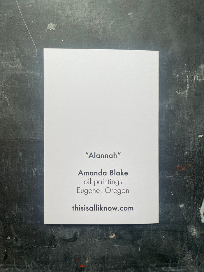 Alannah - greeting card