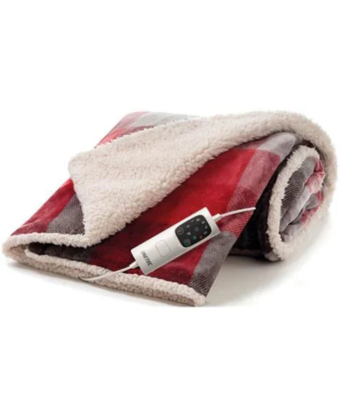 Imetec Deluxe Throw Tartan/White Sherpa | 16739