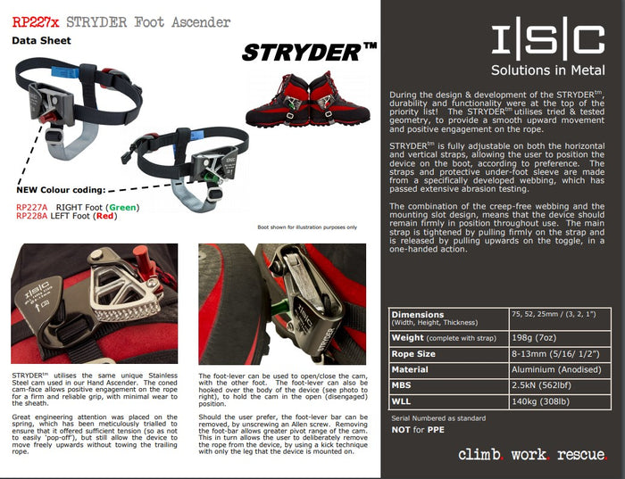 ISC STRYDER Foot Ascender