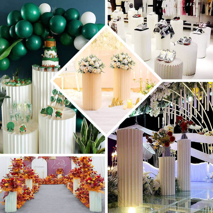 Elegant decorative columns for events and displays.