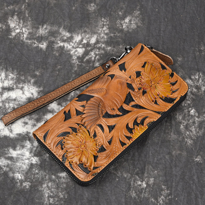 Jet Set Leather Craft Leisure Wallet