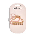 KITSCH | Metal Medium Open Shape Puffy Claw Clip - Gold