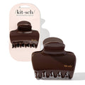 KITSCH | Recycled Plastic Puffy Cloud Clip 1pc - Chocolate