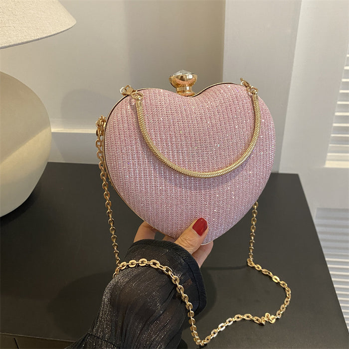 Lady Heart Shape Clutch Bag