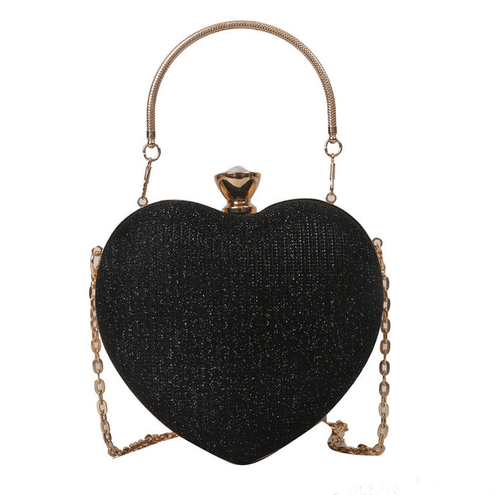 Lady Heart Shape Clutch Bag