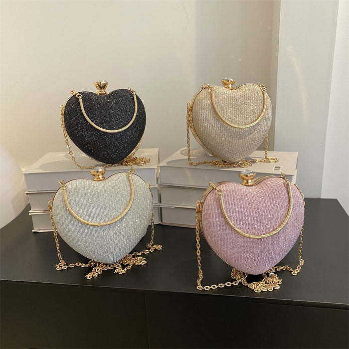 Lady Heart Shape Clutch Bag