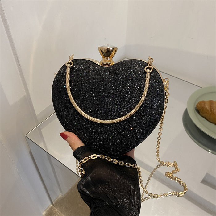 Lady Heart Shape Clutch Bag