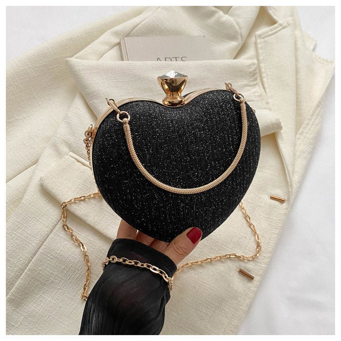 Lady Heart Shape Clutch Bag