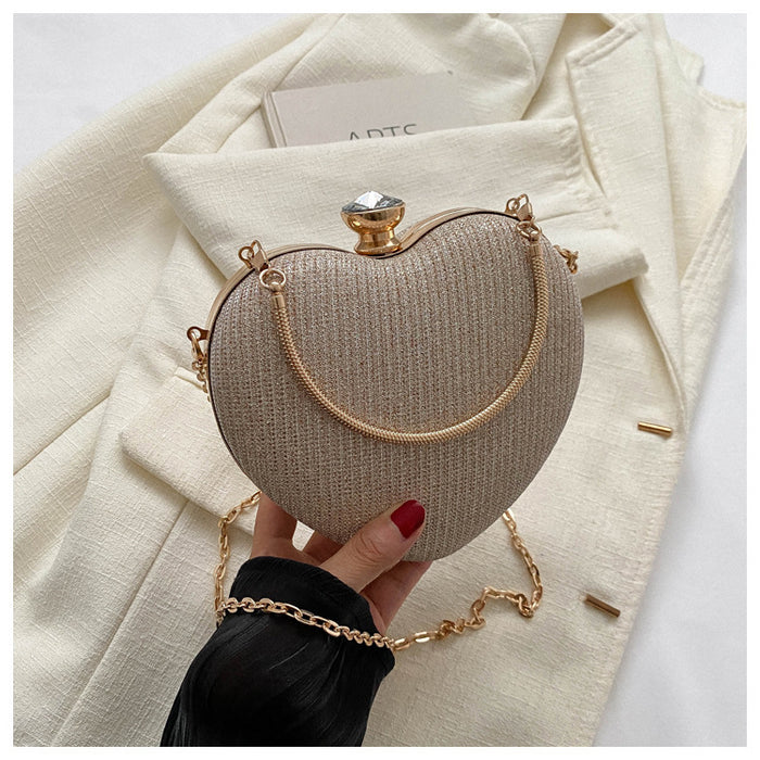 Lady Heart Shape Clutch Bag