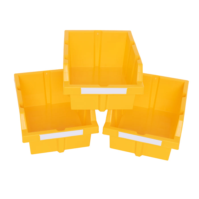 Large Yellow Bins for Commercial Bin Rack (3-Pack)