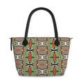 Leather Zip Top Handbag