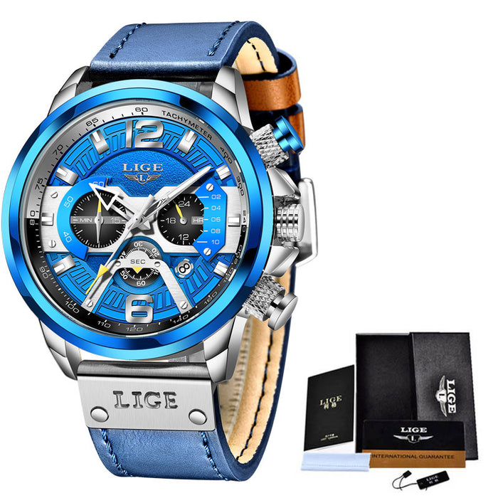 LIGE Men's Quartz Sports Watch