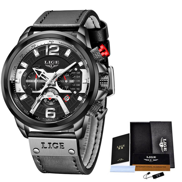 LIGE Men's Quartz Sports Watch