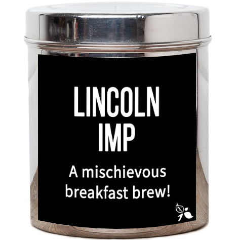 Lincoln imp custom loose leaf tea tin