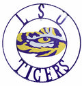 Louisiana State University LSU Tigers Wrought Iron Wall Decor