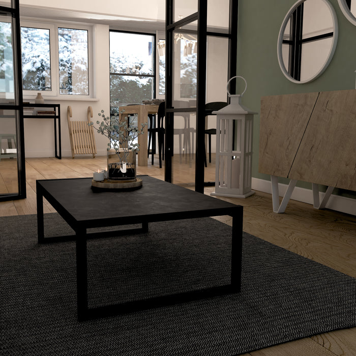 Luxury low Coffee table, Concrete Effect, Grey