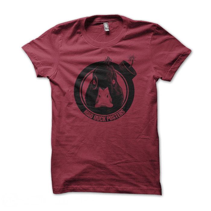 Mad Duck Logo T-Shirt - Red - Mad Duck Posters