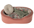 Maileg Small Pet Bed, Floral Coral
